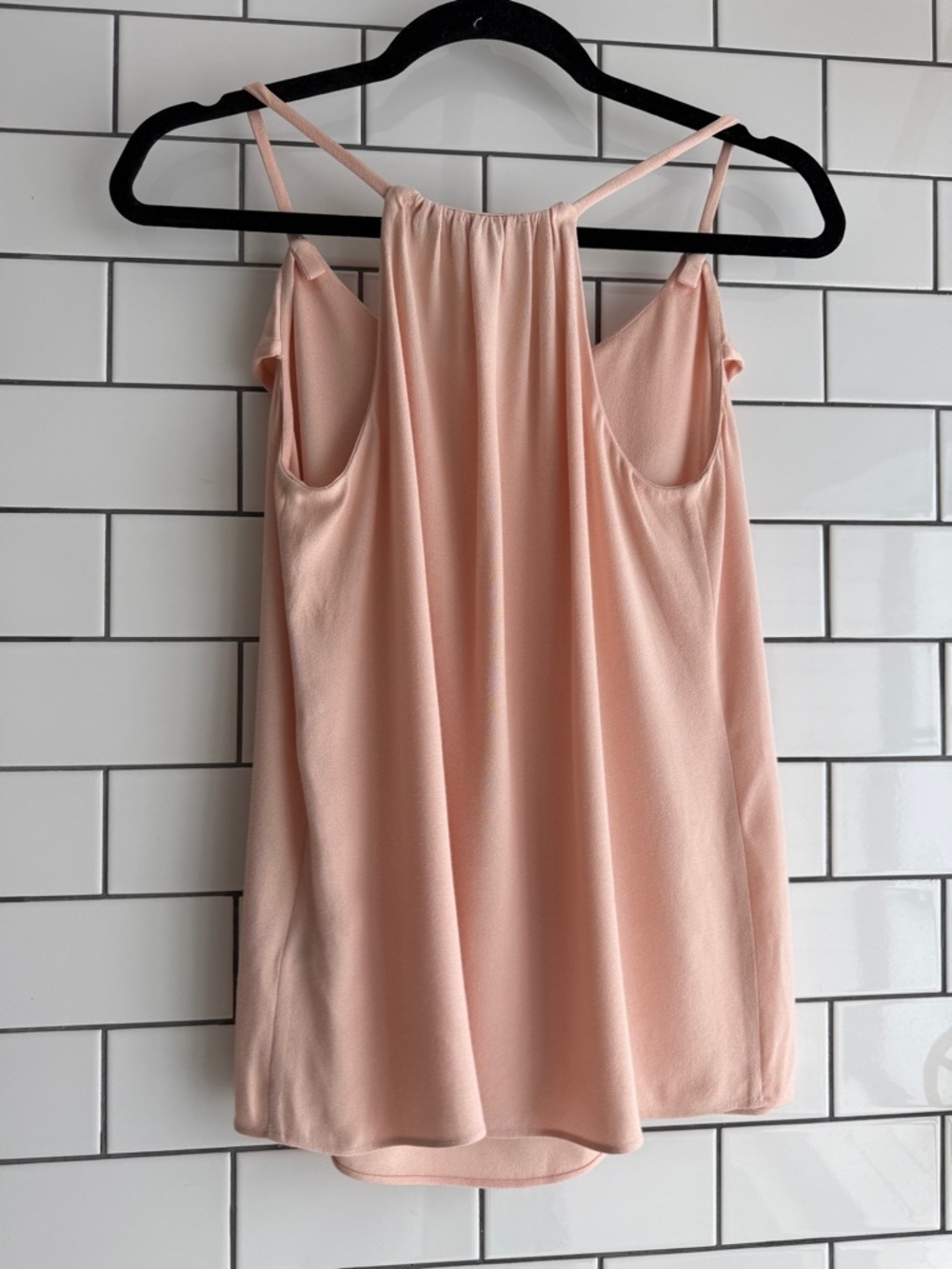 kate spade Blush Pink Ruffle Neck Dressy Sleeveless Blouse - Picture 3 of 3